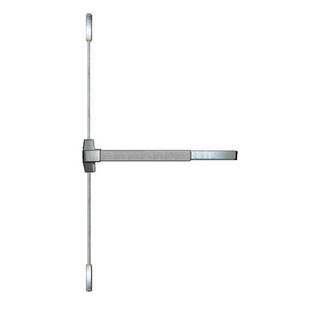 TRANS ATLANTIC CO. Fire Rated Rim Surface Vertical Rod Exit Device 36" Grade 1 in Satin Stainless Steel Finish ED-FVR531-US32D